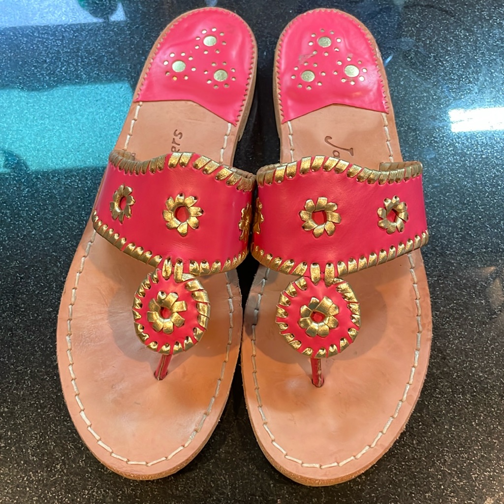 Jack Rogers Pink  Gold Jack